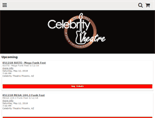 Tablet Screenshot of celebritytheatre.ticketforce.com