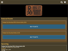 Tablet Screenshot of dodgecityroundup.ticketforce.com