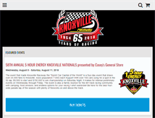 Tablet Screenshot of knoxvilleraceway.ticketforce.com