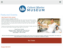 Tablet Screenshot of calvertmarinemuseum.ticketforce.com